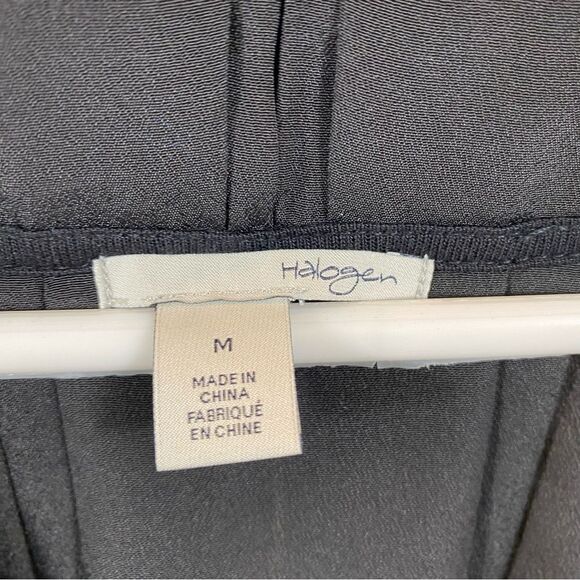 Halogen Brand Medium Black Sleeveless Mixed Media Blouse - Picture 9 of 10